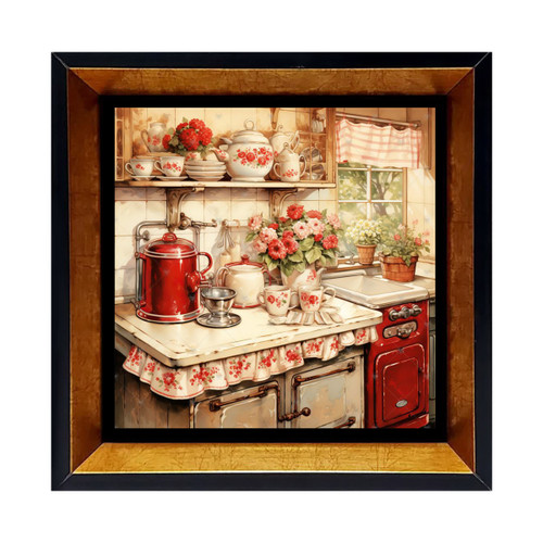 قیمت تابلو کاشی با قاب چوبی