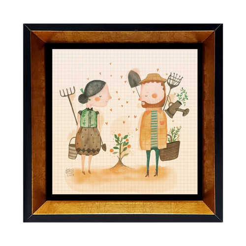 خرید اینترنتی تابلو کاشی عاشقانه