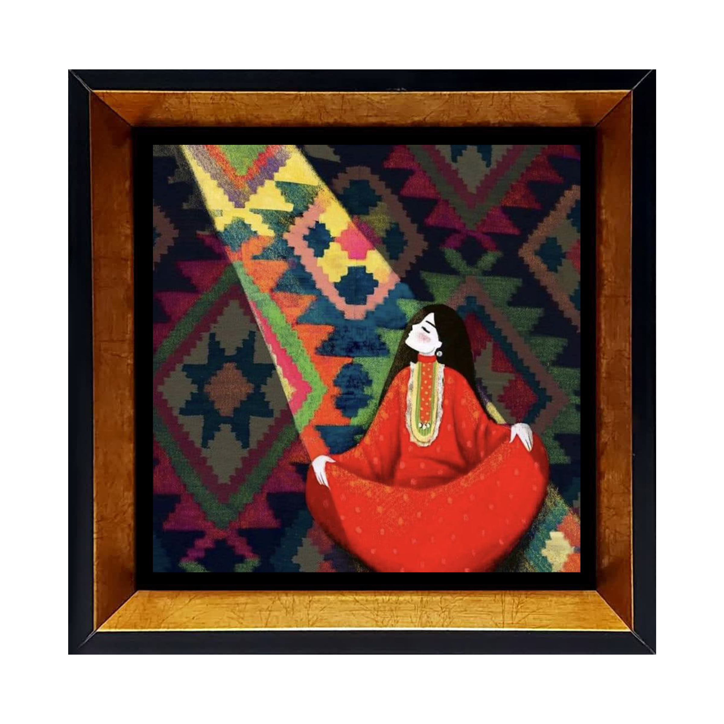 خرید تابلو کاشی فانتزی مربعی سرامیکی