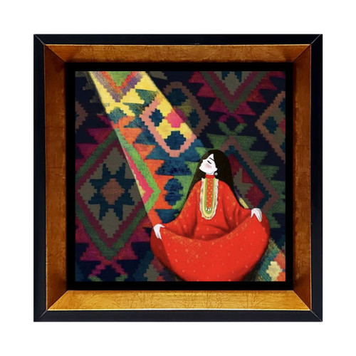 خرید تابلو کاشی فانتزی مربعی سرامیکی