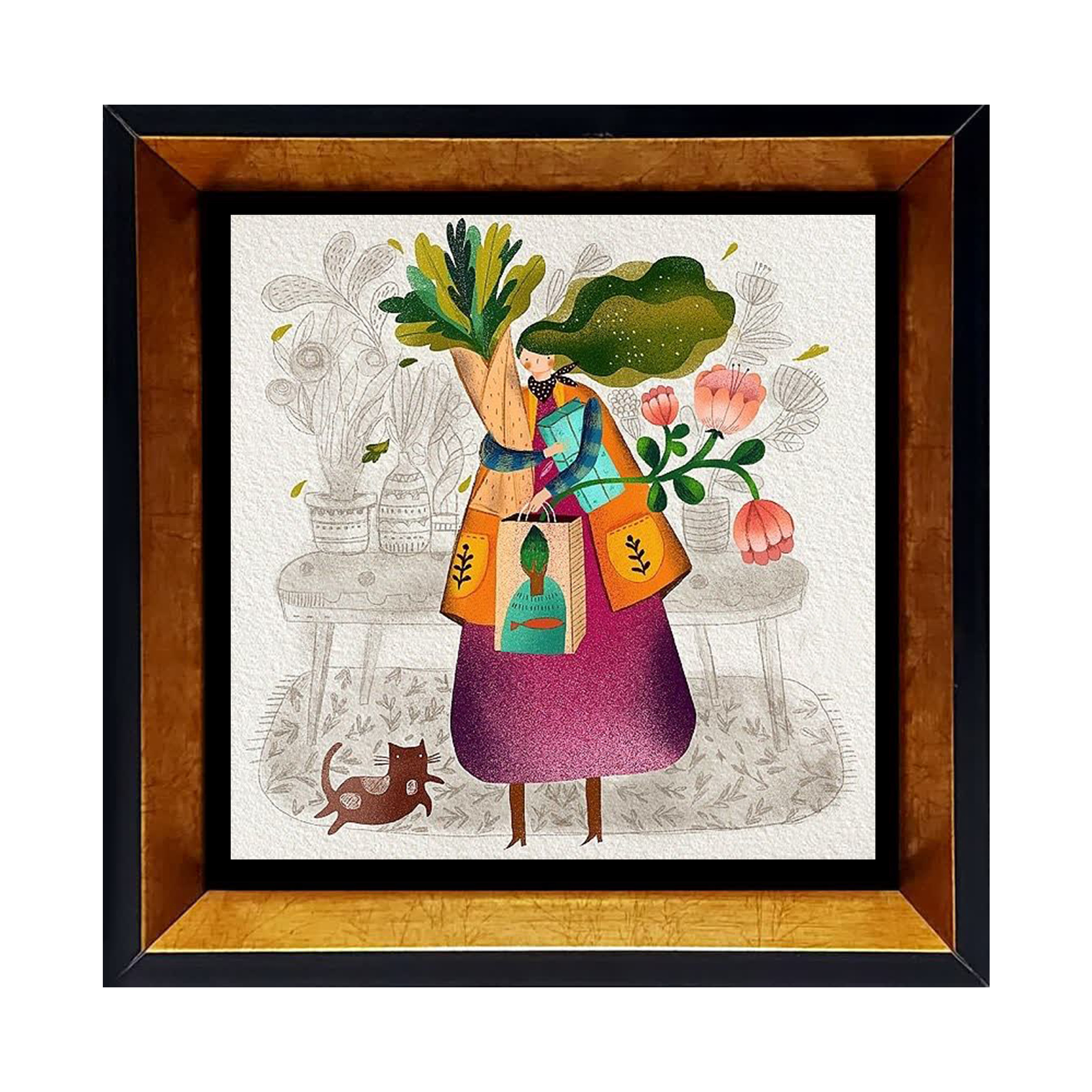 قیمت تابلو کاشی مربعی سرامیکی هنری