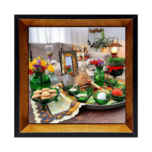 هفت سین با ظروف سبز