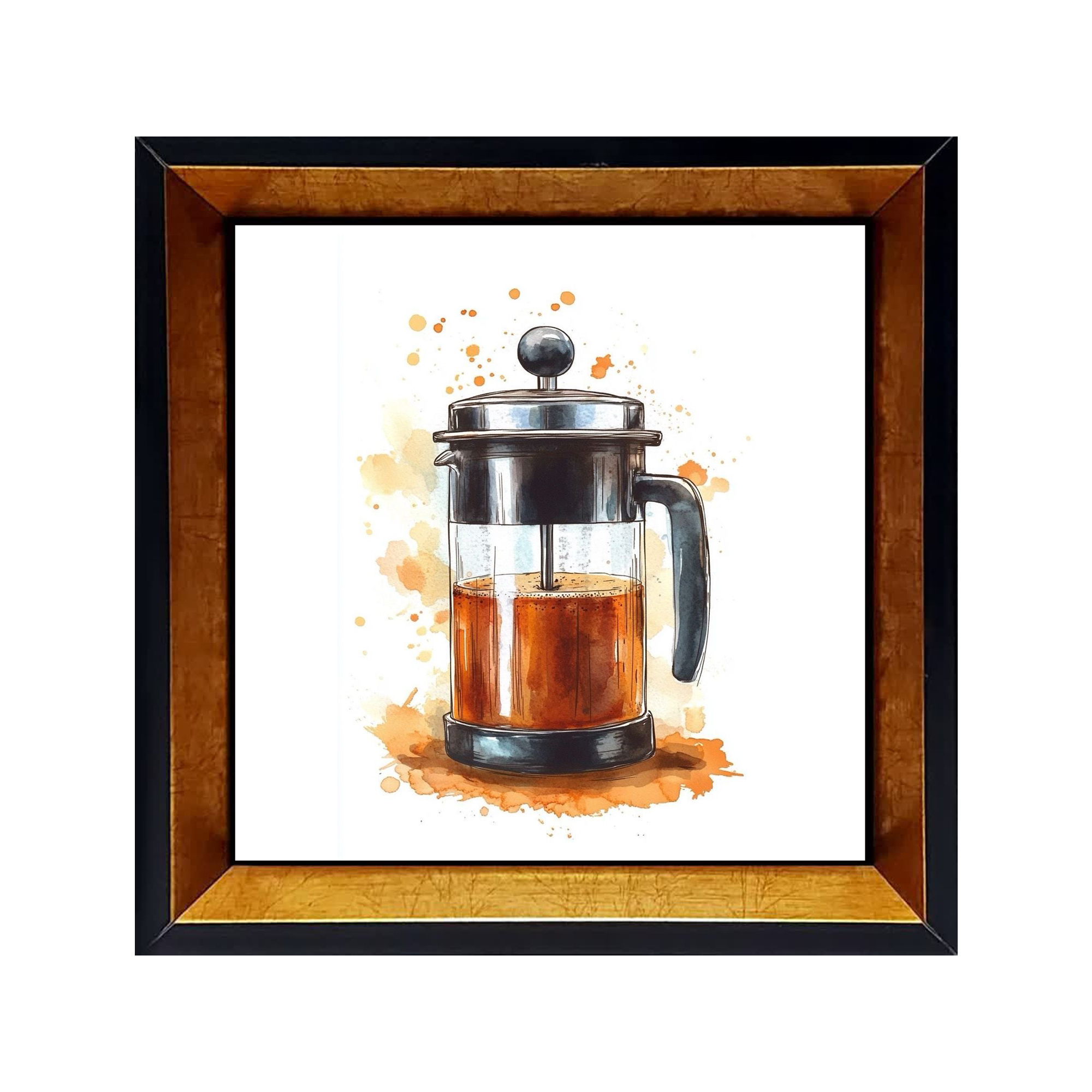 تصویر قاب دکوراتیو کافی بار